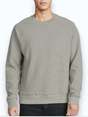 Theory Otto raglan crewneck sweatshirt grey men's size S
